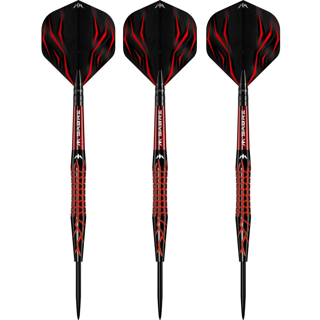 Mission Lava Darts - Steel Tip - 95% Tungsten - Black & Red Electro - The Darts Shop