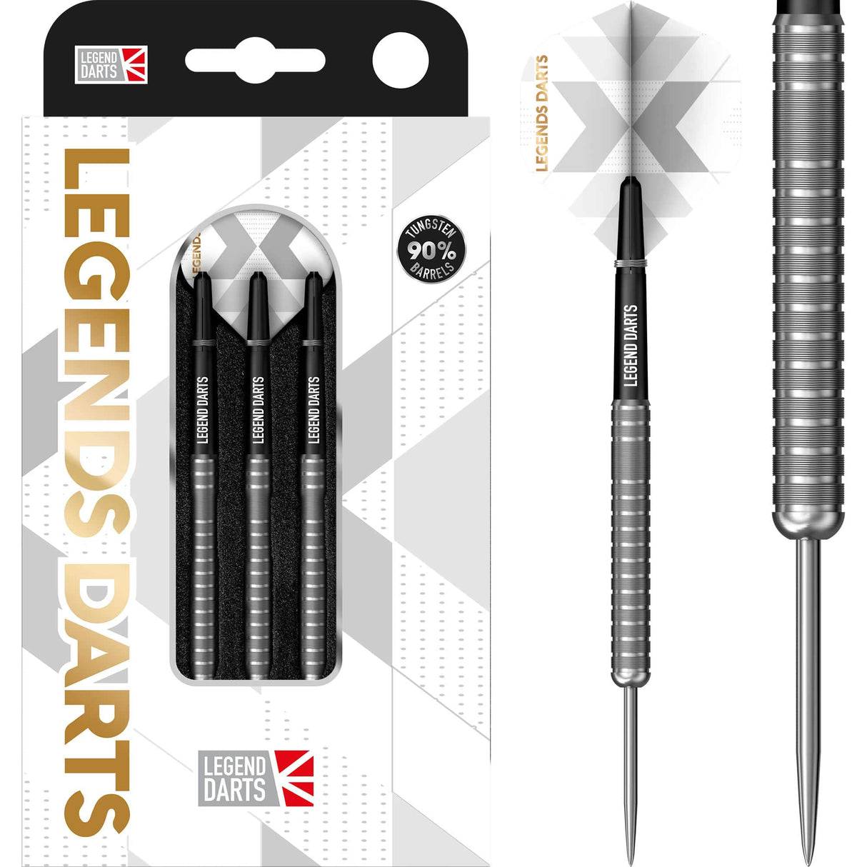 Legends Darts - Steel Tip - 90% Tungsten - Pro Series - V26 - Fine Micro Ring - The Darts Shop