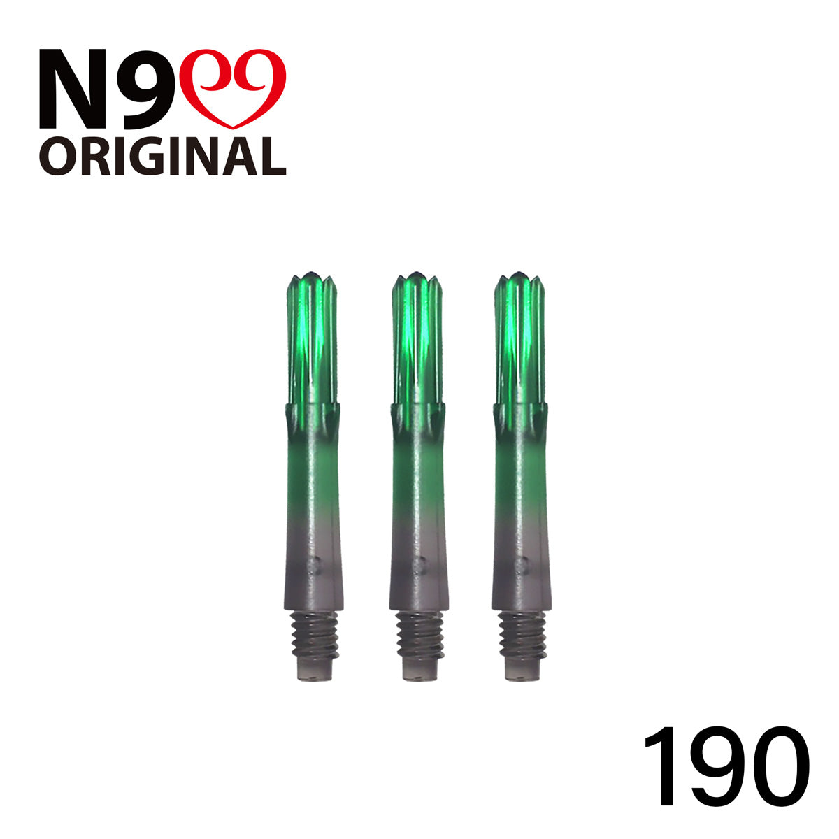 L-Style L-Shaft N9 Locked Straight Dart Shafts Clear Black Gradient - view 14