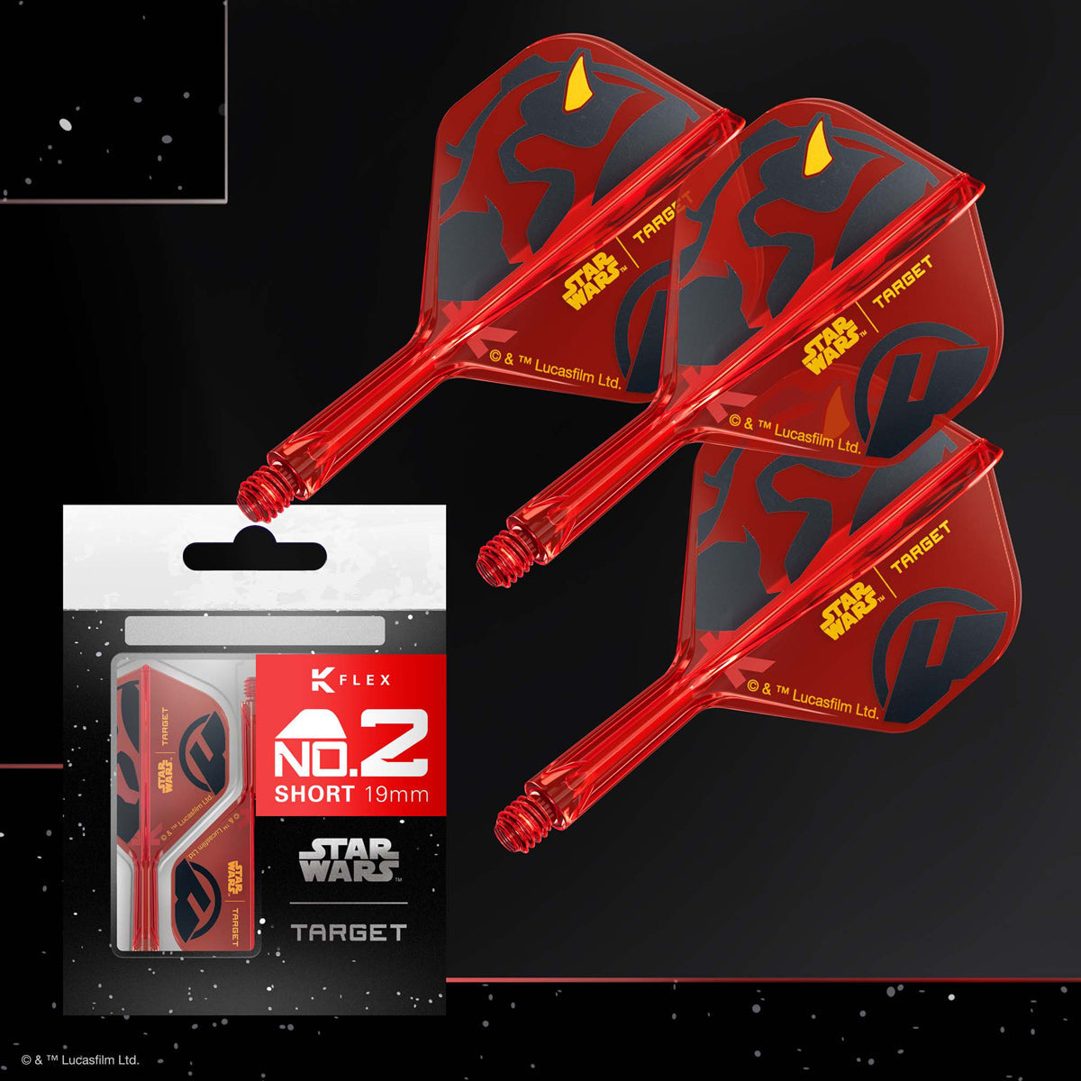 STAR WARS™ | TARGET Darth Maul K-Flex No2 Integrated Flights and Shafts - view 3