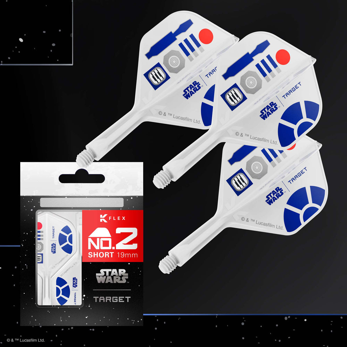 STAR WARS™ | TARGET R2-D2 K-Flex No2 Integrated Flights and Shafts - view 3
