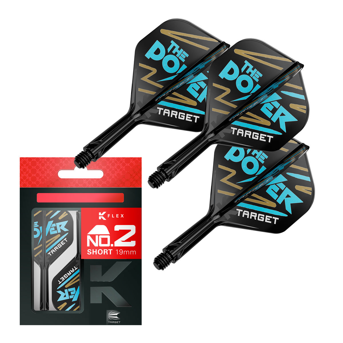 Phil Taylor No2 K-Flex One Piece Dart Flights by Target - view 2