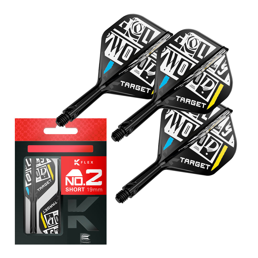 Chris Dobey No2 K-Flex One Piece Dart Flights by Target - The Darts Shop