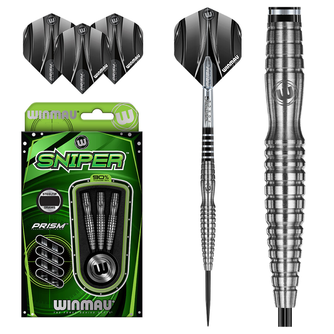 Sniper 02 90% Tungsten Steel Tip Darts by Winmau - The Darts Shop