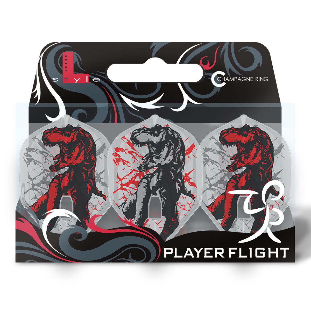 L-Style Michi Unterbuchner V3 PRO Dart Flights Clear White L1 Standard - view 2
