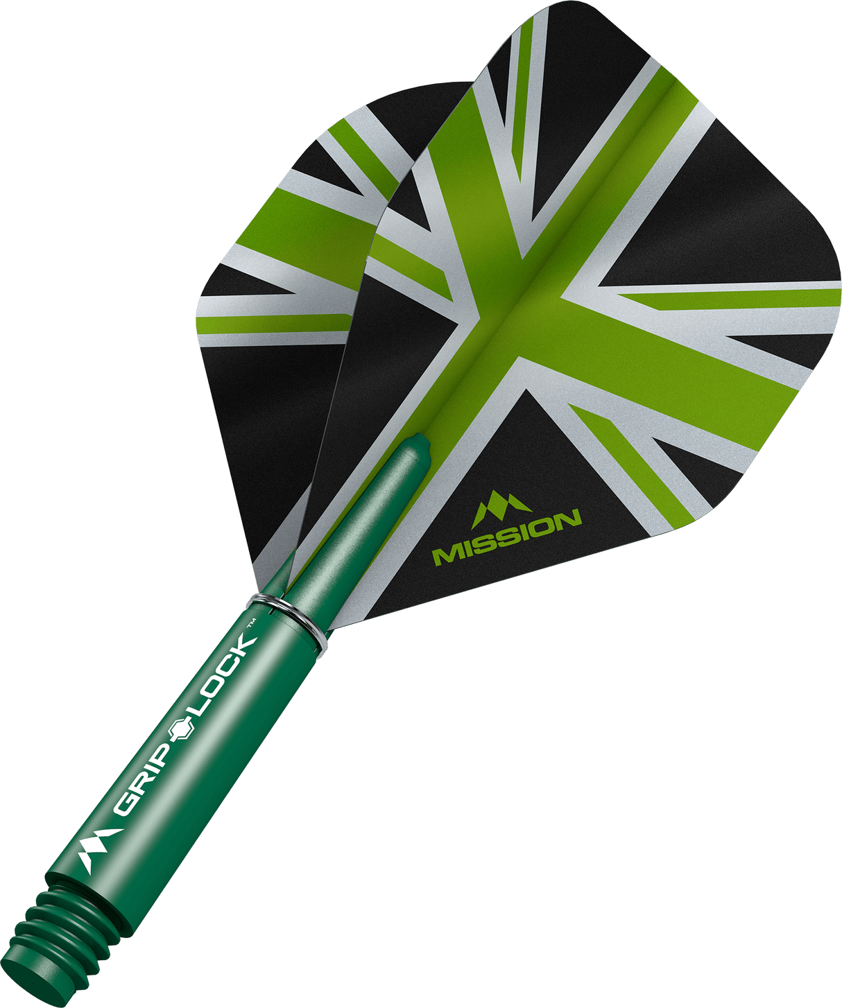 Mission Alliance Black No2 Dart Flights Combo With Griplock Shafts - view 4