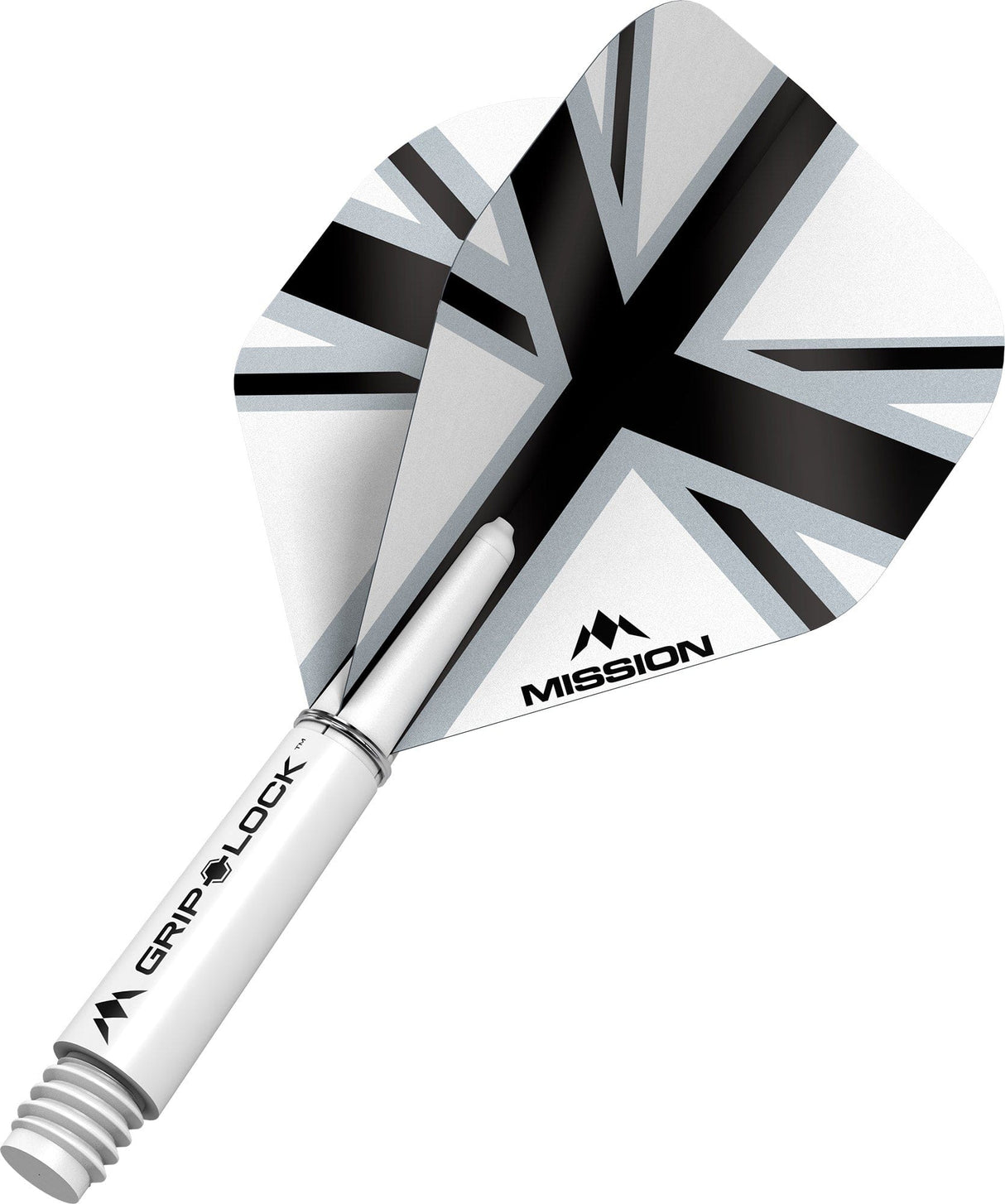 Mission Alliance White Dart Flights Combo With Griplock Shafts - view 2