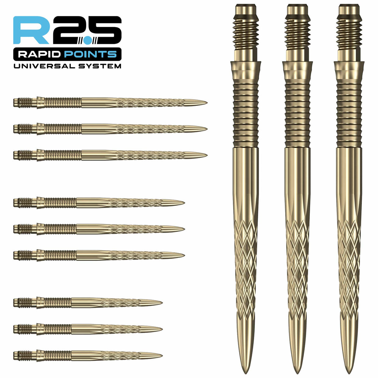 Mission R2.5 Rapid Dart Points - Steel Tip - DSX - view 3