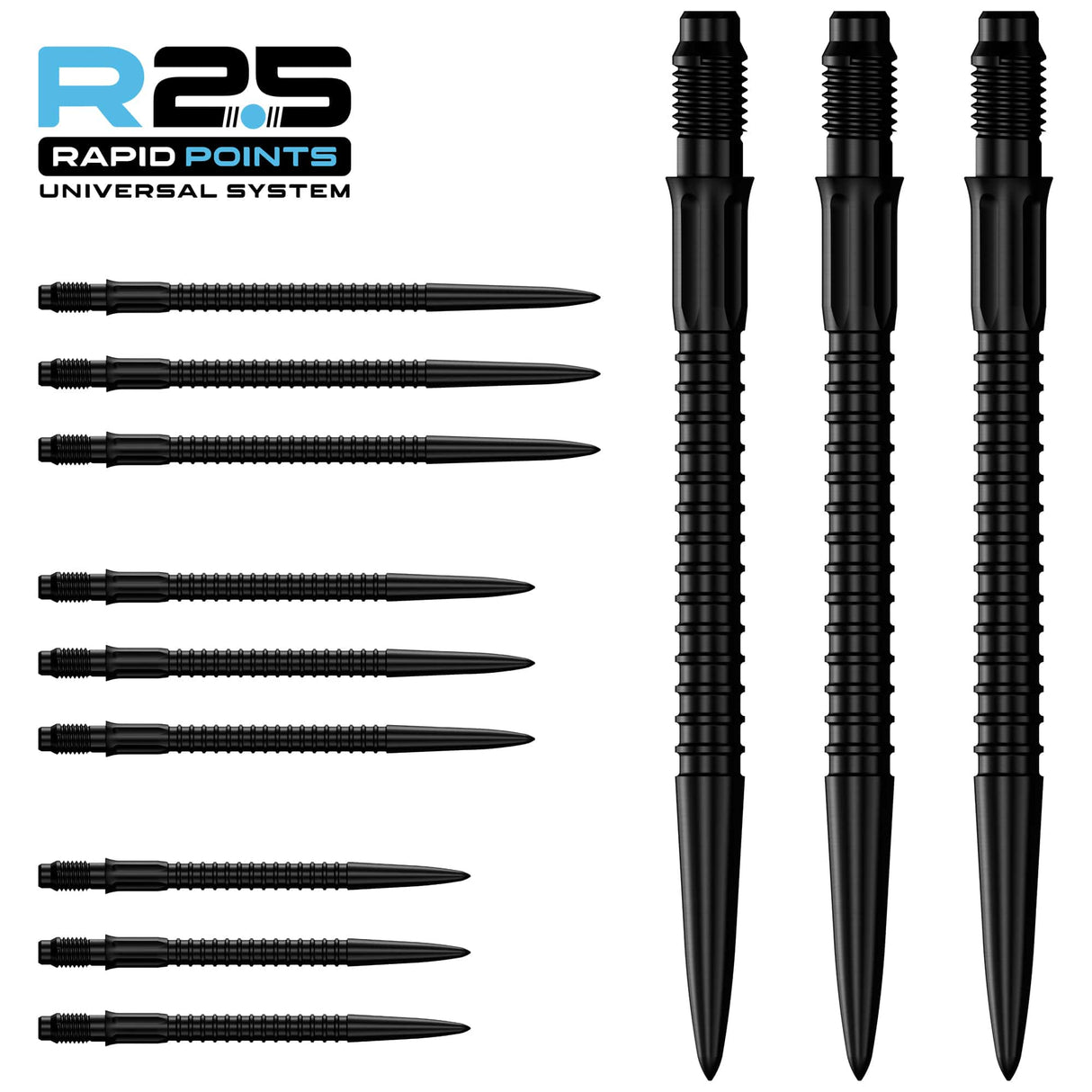 Mission R2.5 Rapid Dart Points - Steel Tip - GV1 - view 2