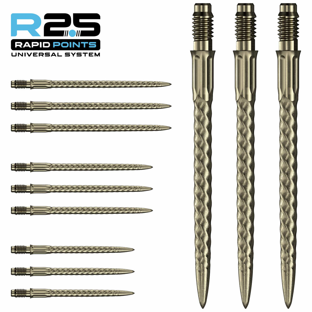 Mission R2.5 Rapid Dart Points - Steel Tip - RVX - view 3