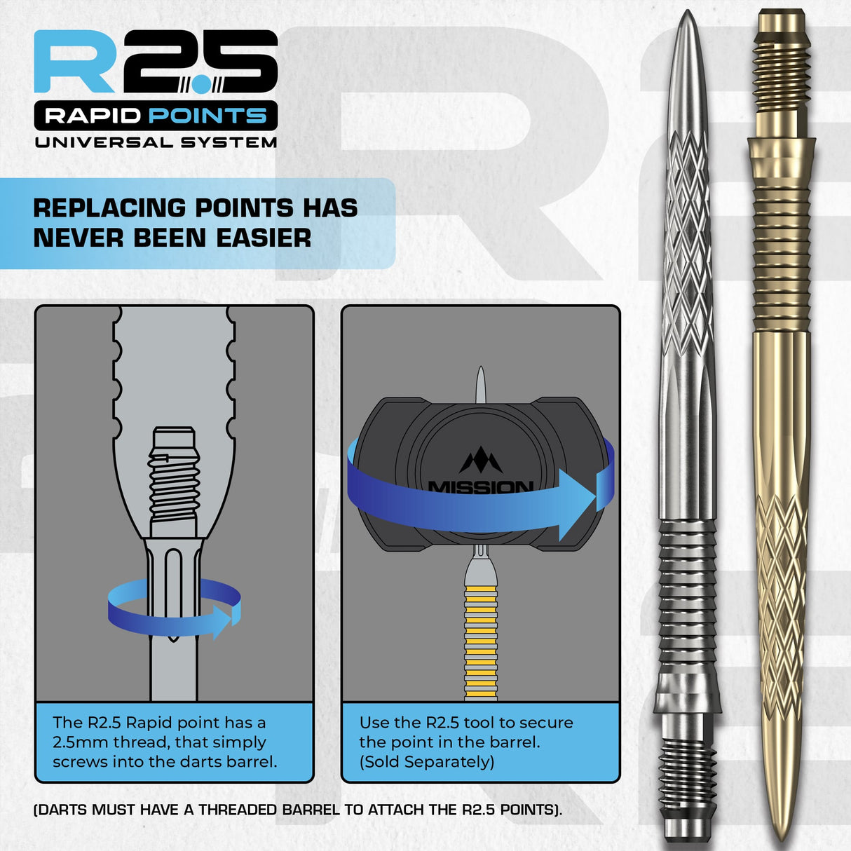 Mission R2.5 Rapid Dart Points - Point Changer Tool - view 6
