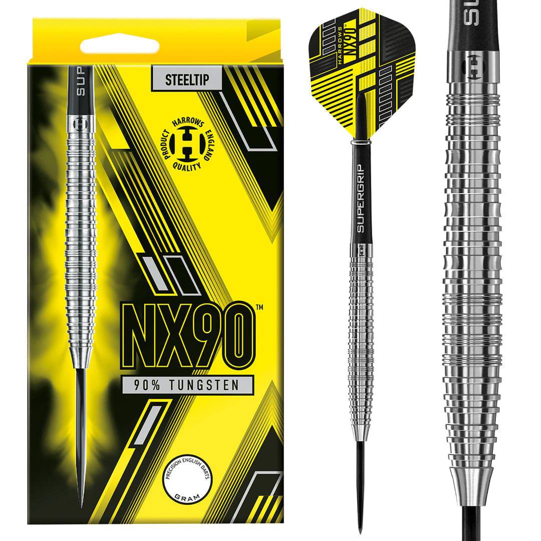 NX90 90% Tungsten Steel Tip Darts by Harrows - The Darts Shop