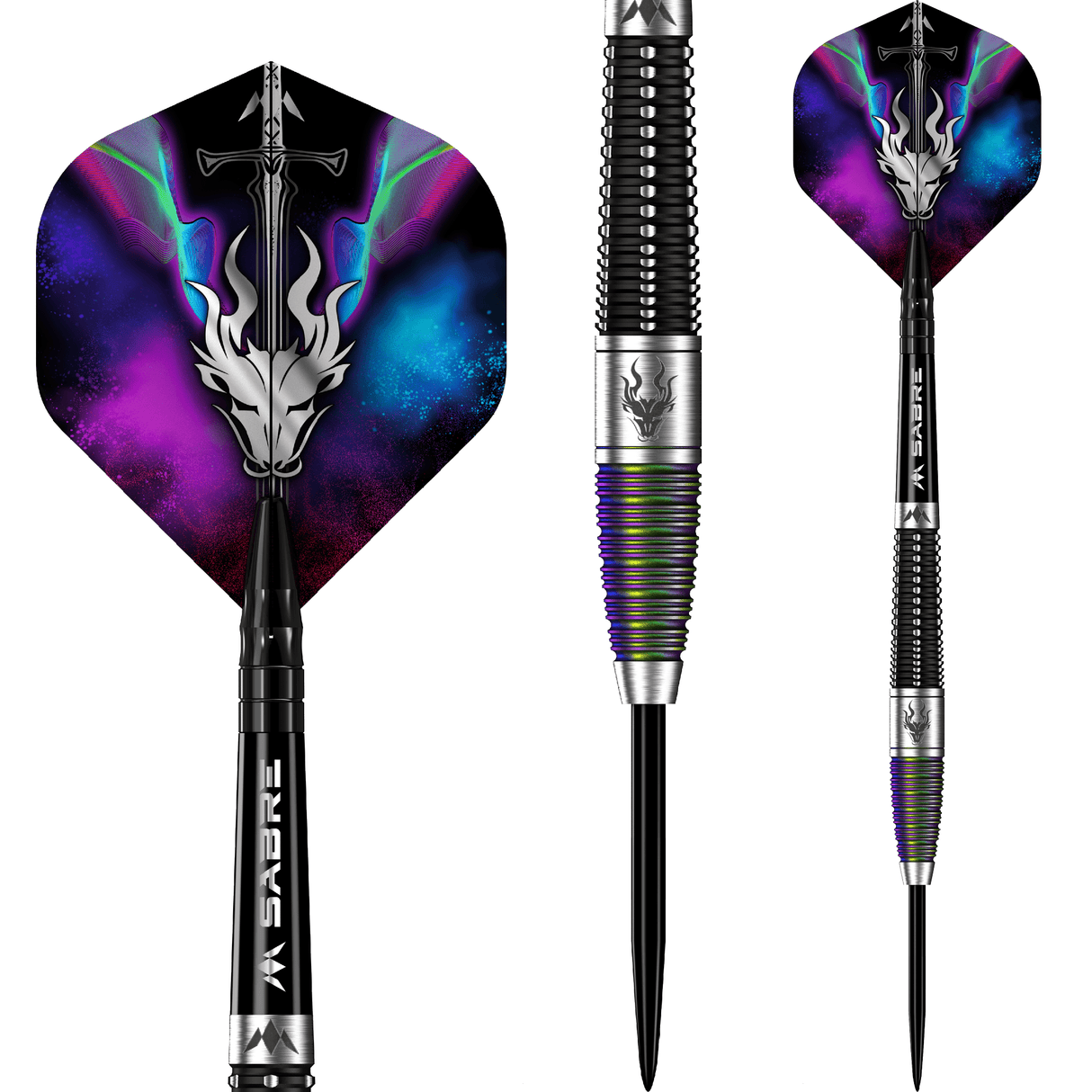 Mission Occult Darts - Steel Tip - 90% - Black & Coral PVD - view 6
