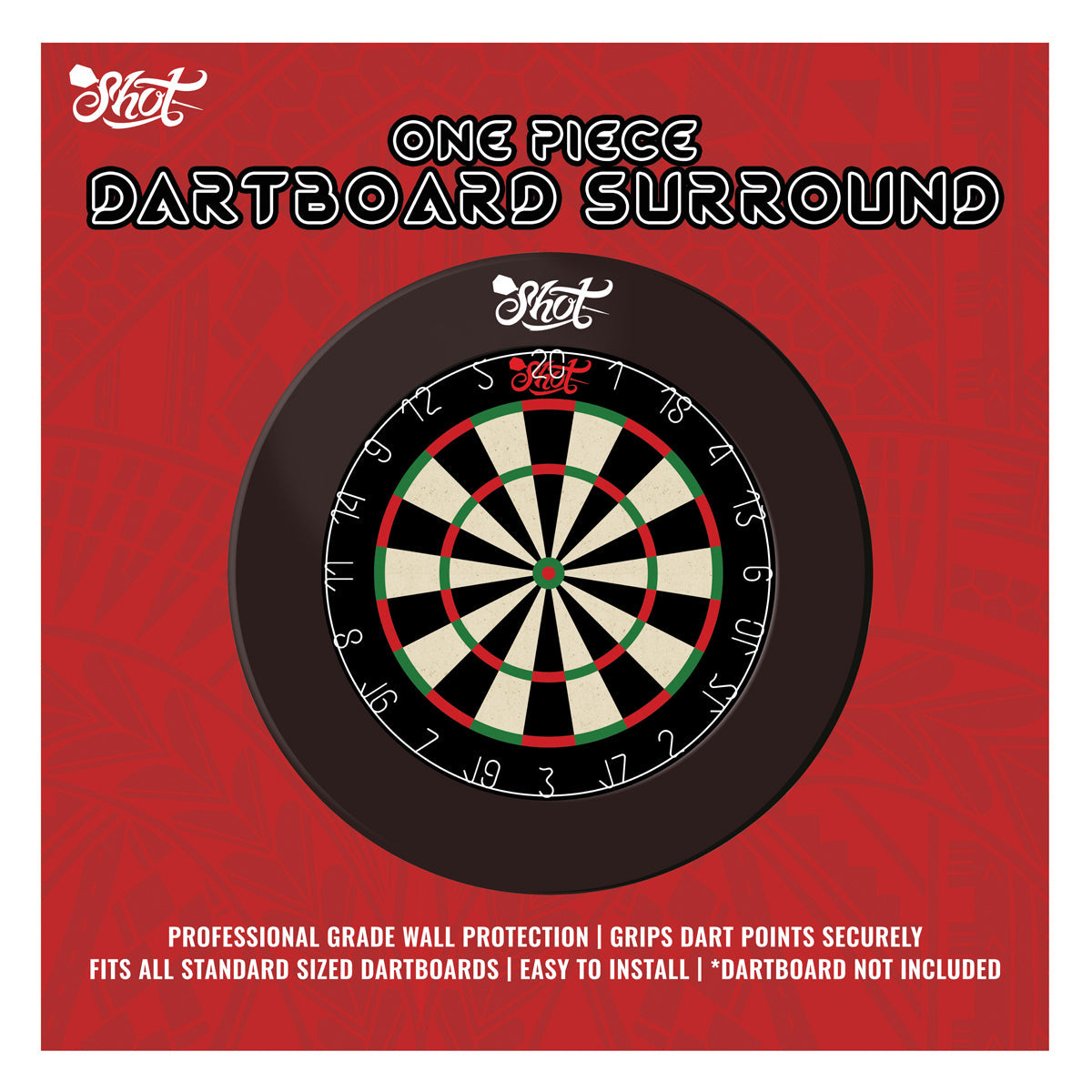 Shot Black Dartboard Surround - view 3