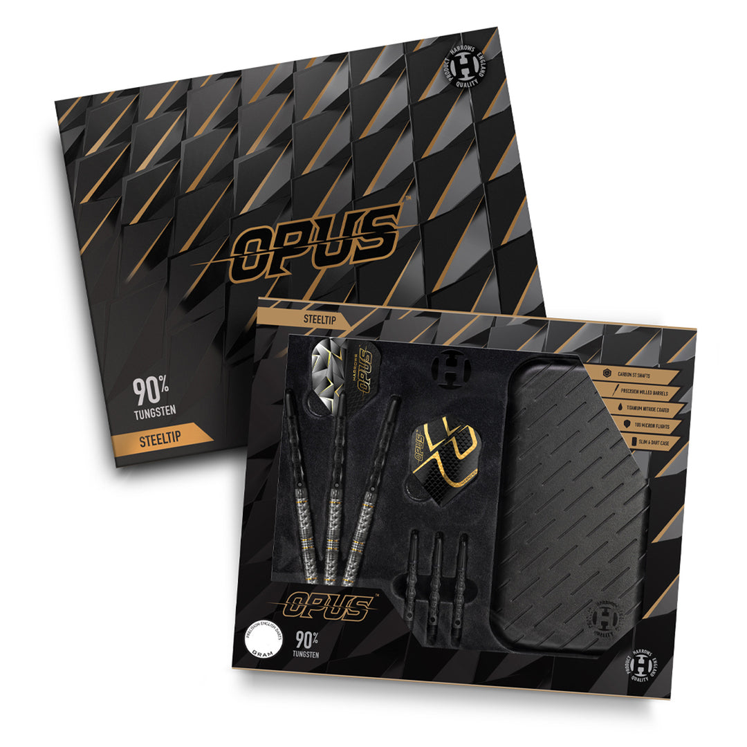 Opus 90% Tungsten Steel Tip Darts by Harrows - The Darts Shop