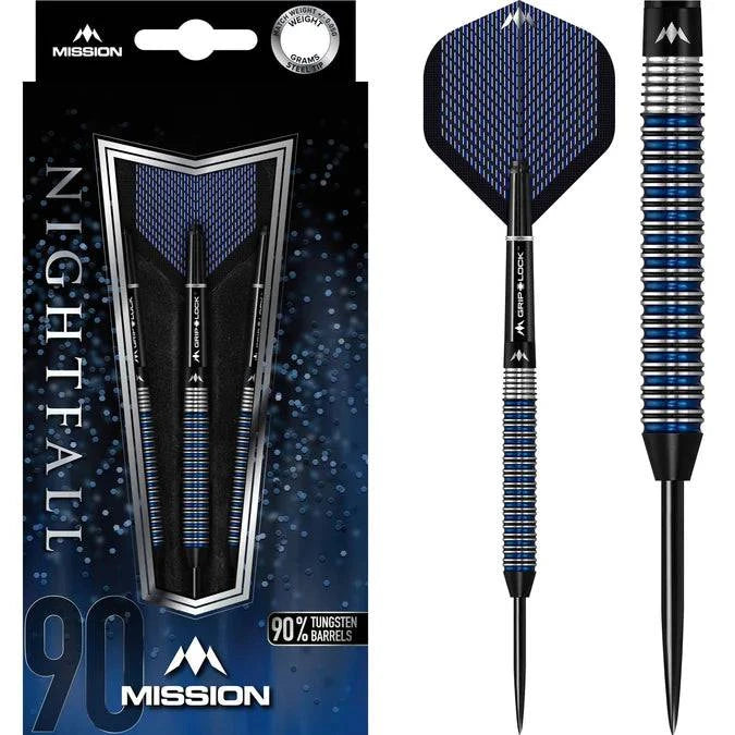 Mission Nightfall Darts - Steel Tip - M2 - Straight Ring - The Darts Shop