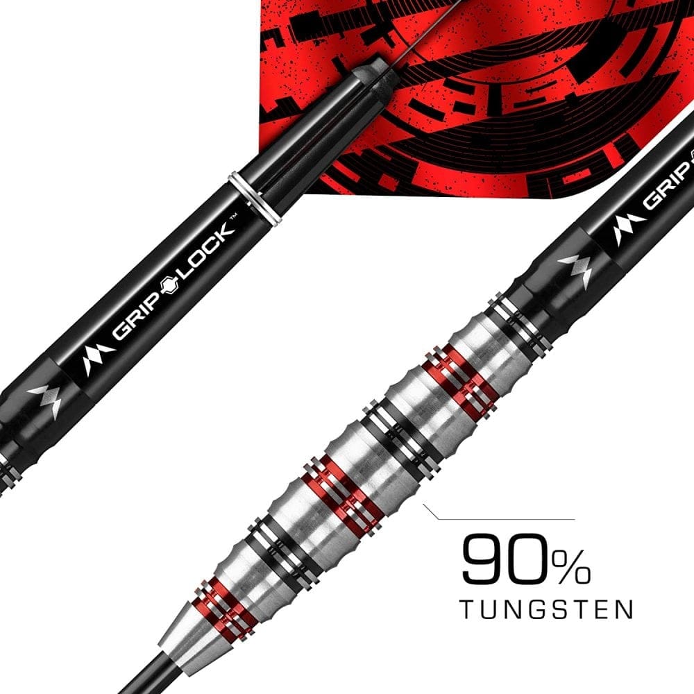 Mission Paradox Darts - Steel Tip - Curved - M2 - Electro Black & Red - The Darts Shop