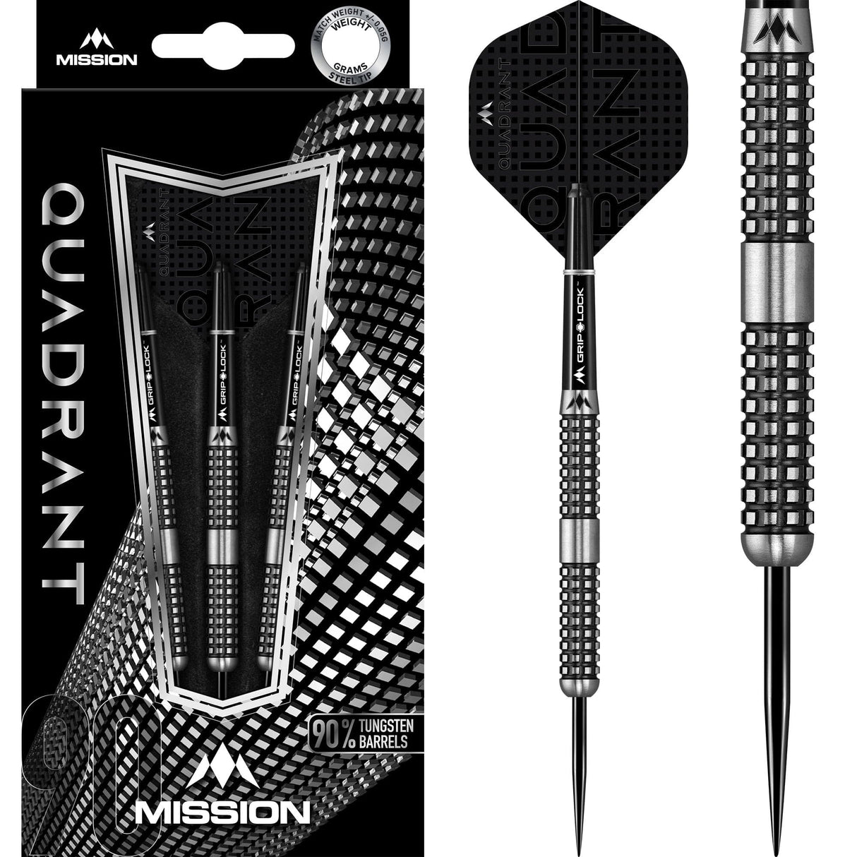 *Mission Quadrant Darts - Steel Tip - M4 - Quad Grip