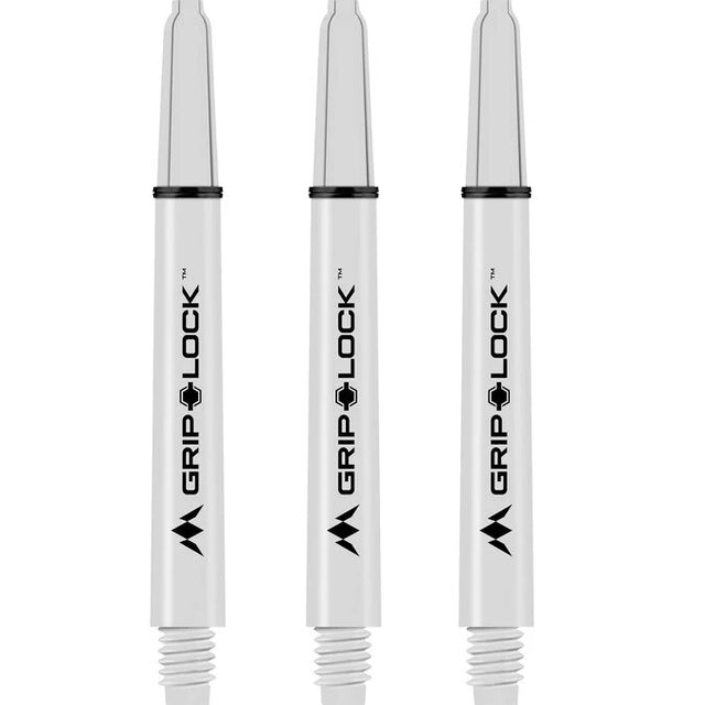 Mission GripLock Shafts - Dart Stems - White - The Darts Shop