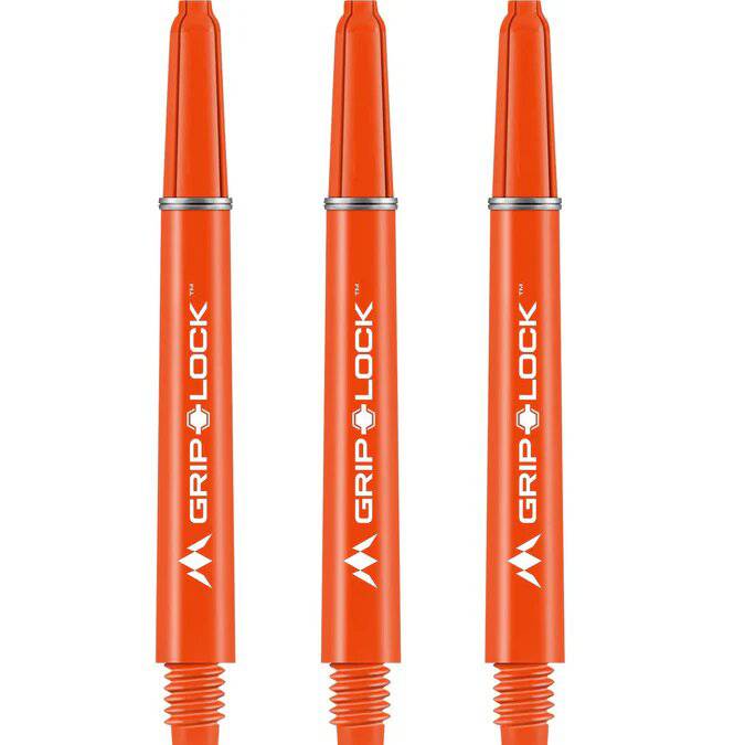 Mission GripLock Shafts - Dart Stems - Orange - The Darts Shop