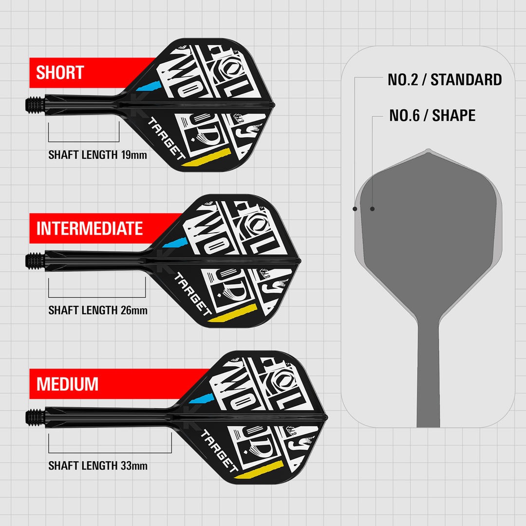 Chris Dobey No2 K-Flex One Piece Dart Flights by Target - The Darts Shop