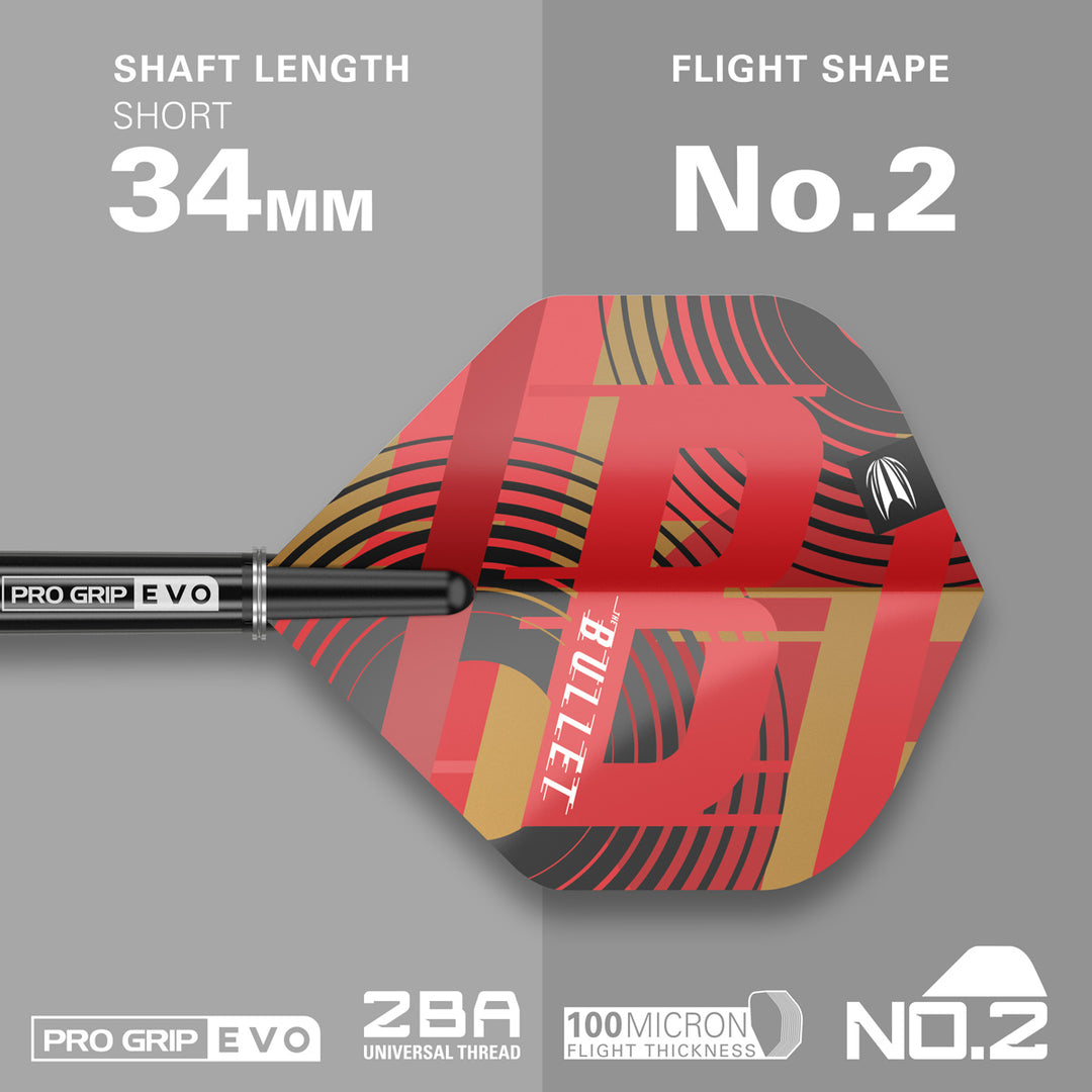 Stephen Bunting Gen 5 95% Tungsten SP Steel Tip Darts by Target - The Darts Shop