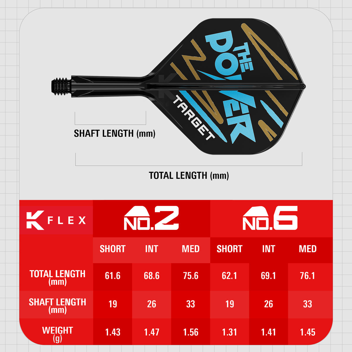 Phil Taylor No2 K-Flex One Piece Dart Flights by Target - view 10