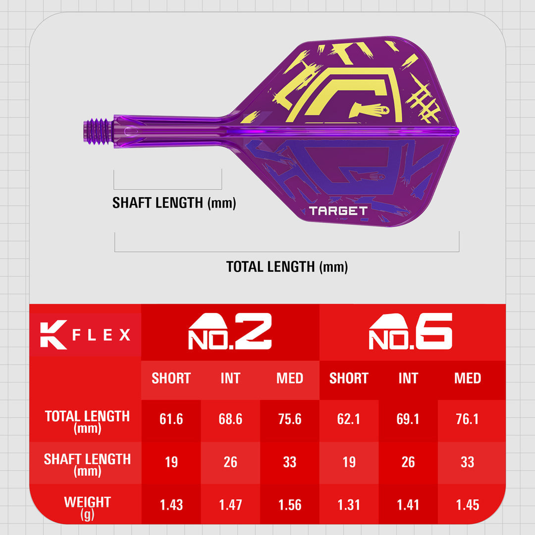 Luke Littler World Champion K-Flex One Piece Dart Flights by Target - The Darts Shop