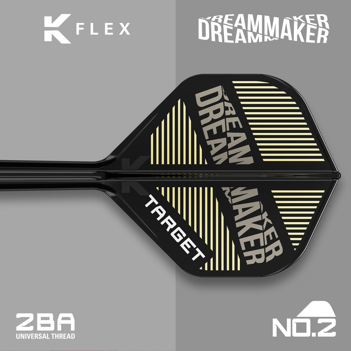 Dimitri Van den Bergh No2 K-Flex One Piece Dart Flights by Target - view 4