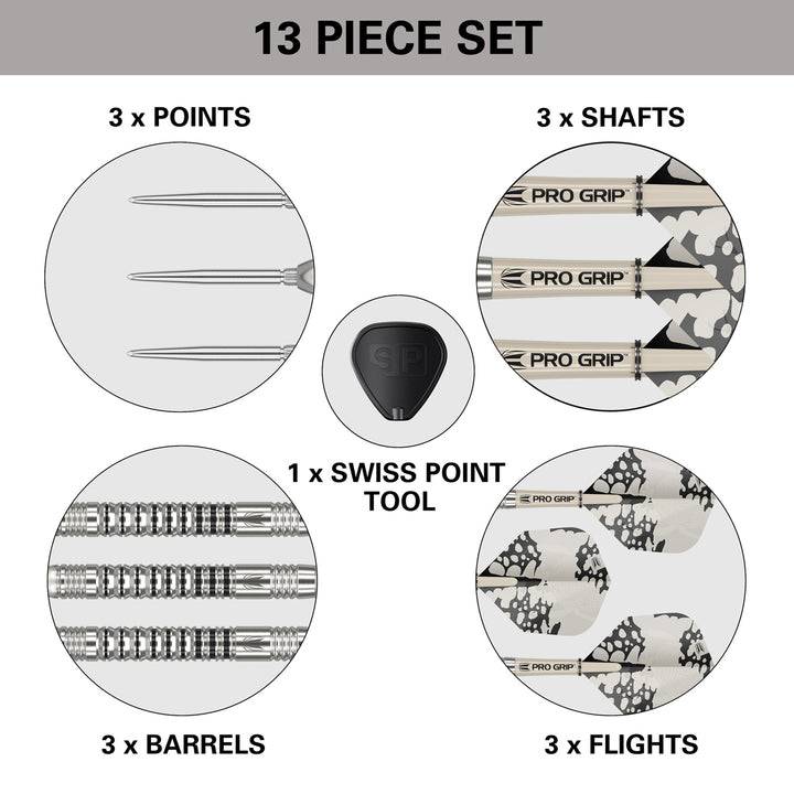 Exo 03 90% Tungsten SP Steel Tip Darts by Target - The Darts Shop