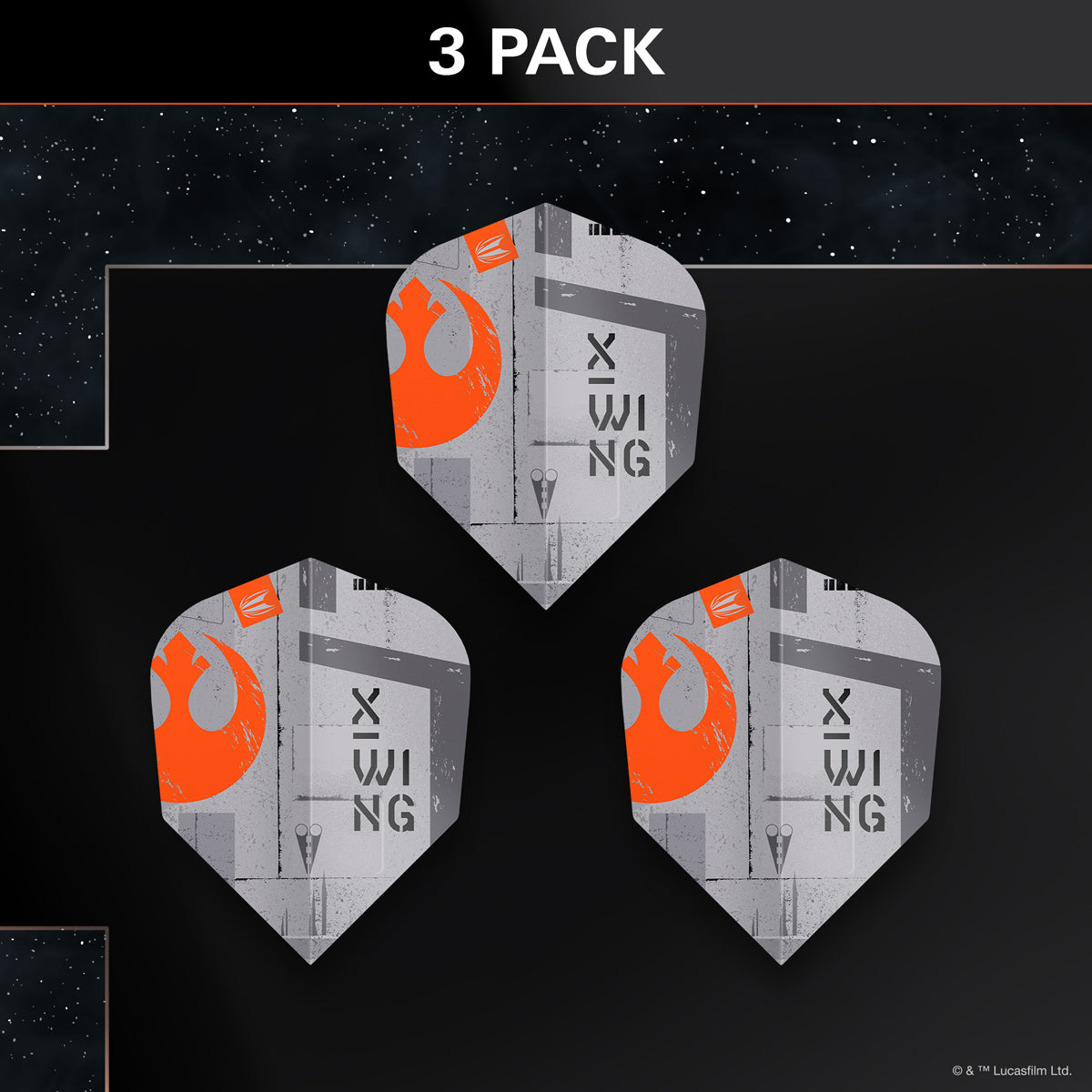 STAR WARS™ | TARGET X-Wing Pro Ultra Dart Flights - view 5
