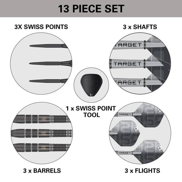 Aspinall x Echo 90% Tungsten SP Steel Tip Darts by Target - The Darts Shop