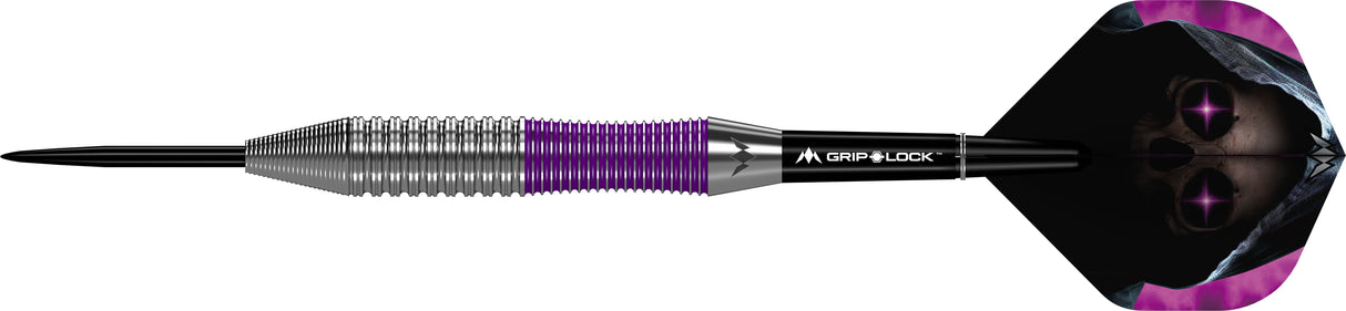 Mission Phantom Darts - Steel Tip - Brass - Silver & Purple Coated - view 4
