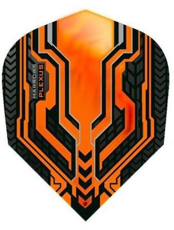 Harrows Plexus Orange Dart Flights - The Darts Shop