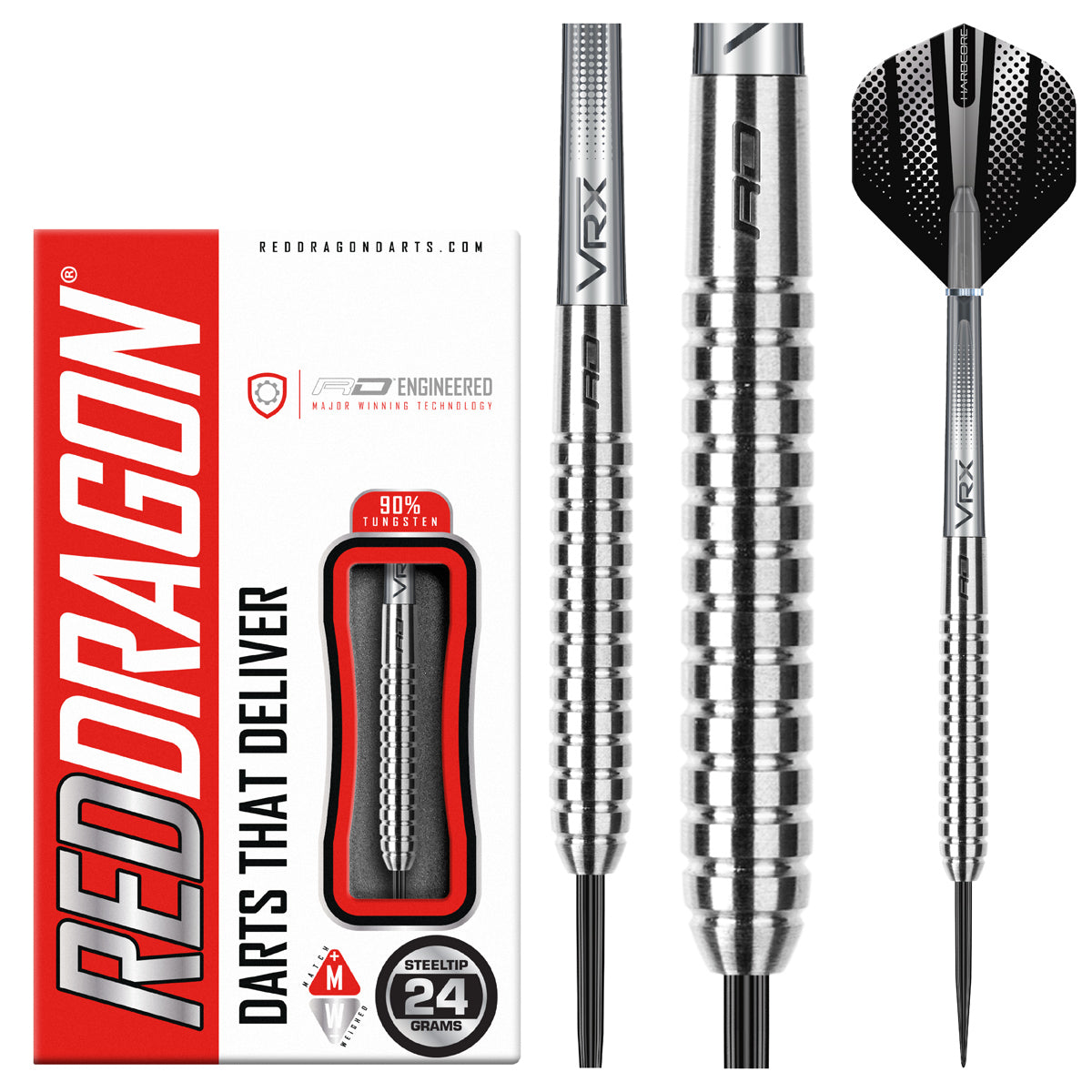 Rebel 90% Tungsten Steel Tip Darts by Red Dragon - view 7
