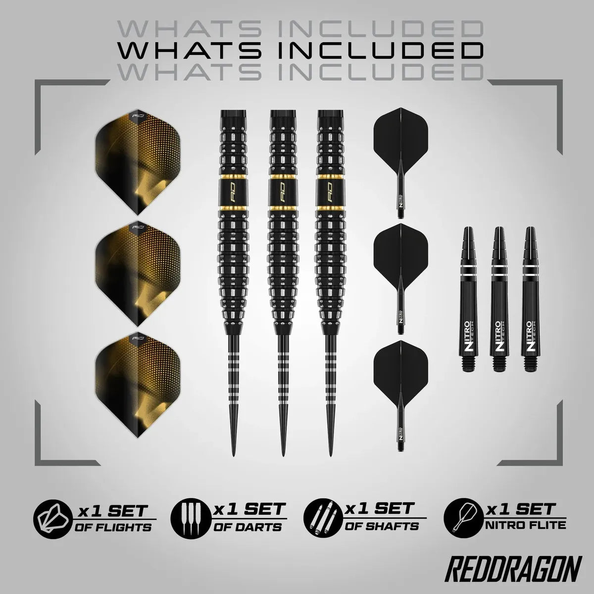 Red Dragon Ascend Torpedo 90% Tungsten Steel Tip Darts