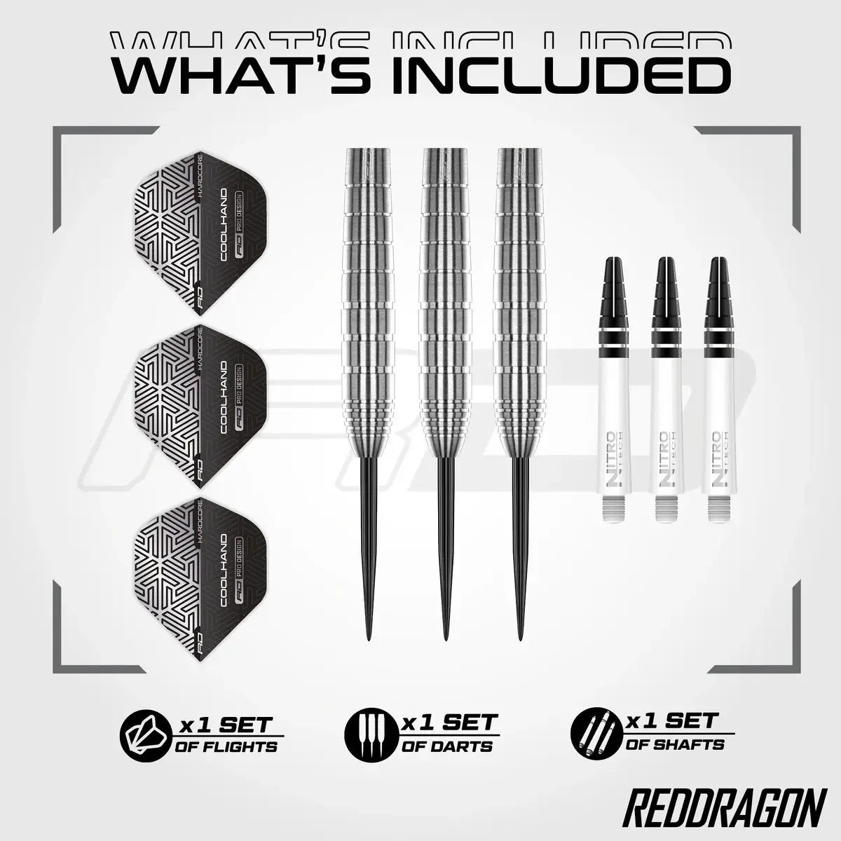 Red Dragon Luke Humphries TX1 Pioneer 90% Tungsten Steel Tip Darts
