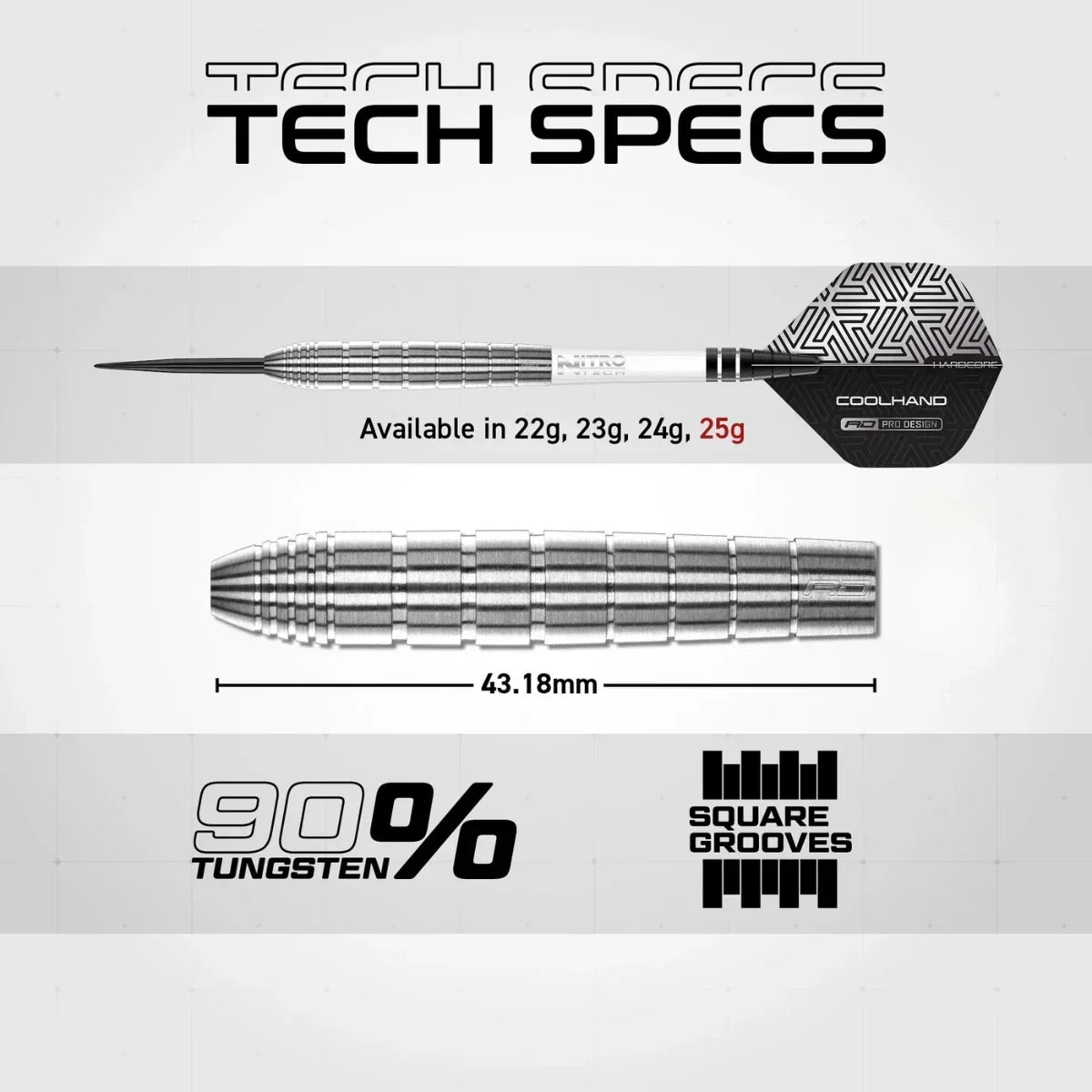 Red Dragon Luke Humphries TX1 Pioneer 90% Tungsten Steel Tip Darts
