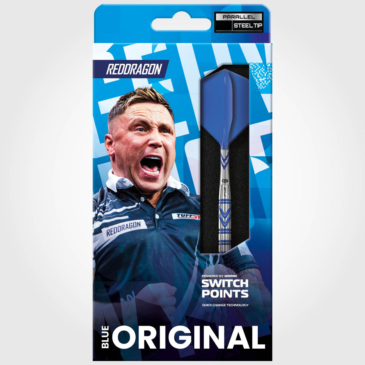 Red Dragon Gerwyn Price Blue Original Switch Point 90% Tungsten Steel Tip Darts - view 6