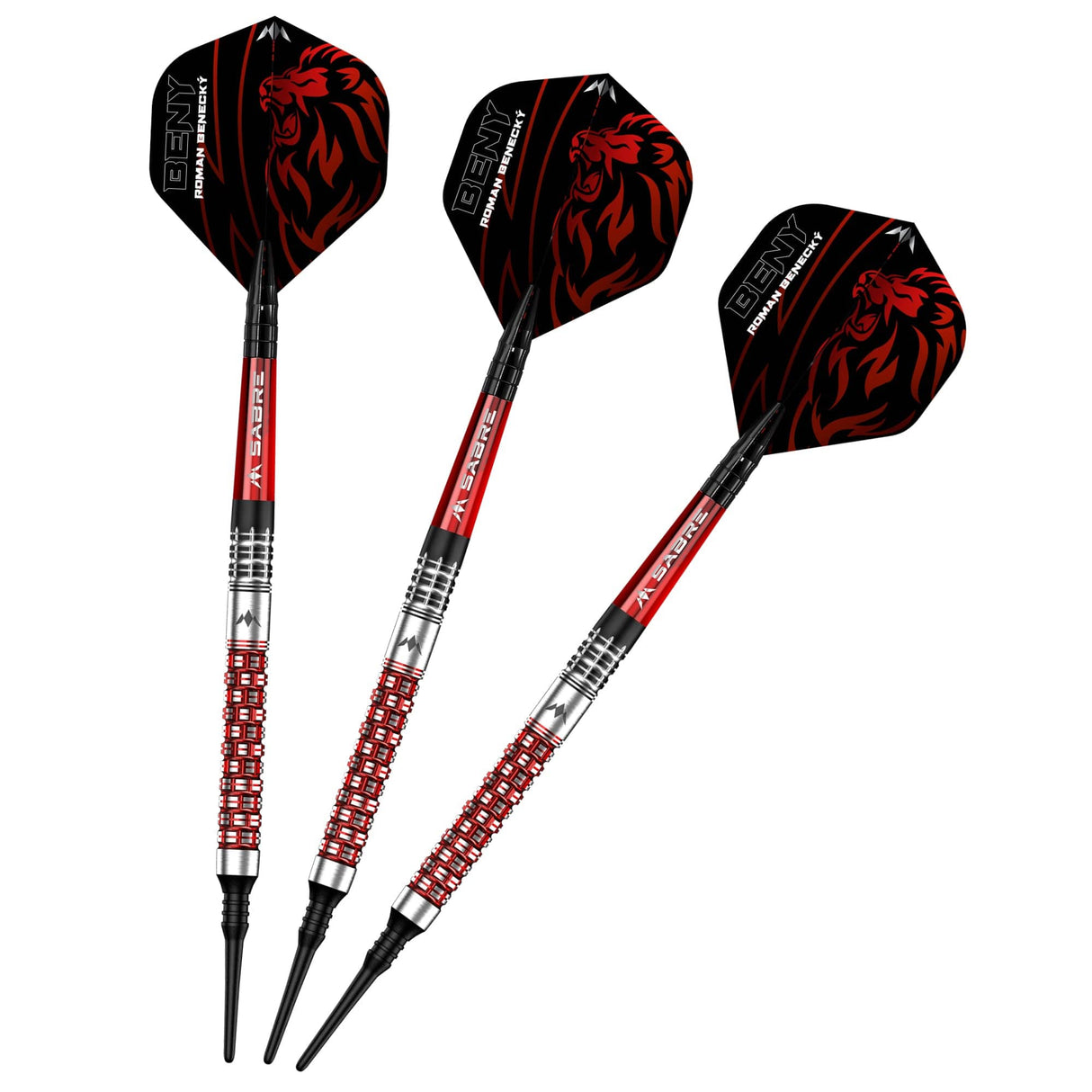 *Mission Roman Benecky Darts - Soft Tip - Black & Red - 18g - view 3