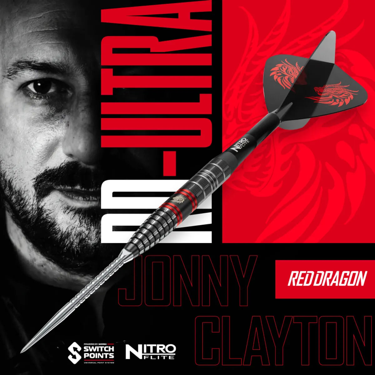 Red Dragon Jonny Clayton RD-ULTRA SP 90% Tungsten Steel Tip Darts PRE-ORDER