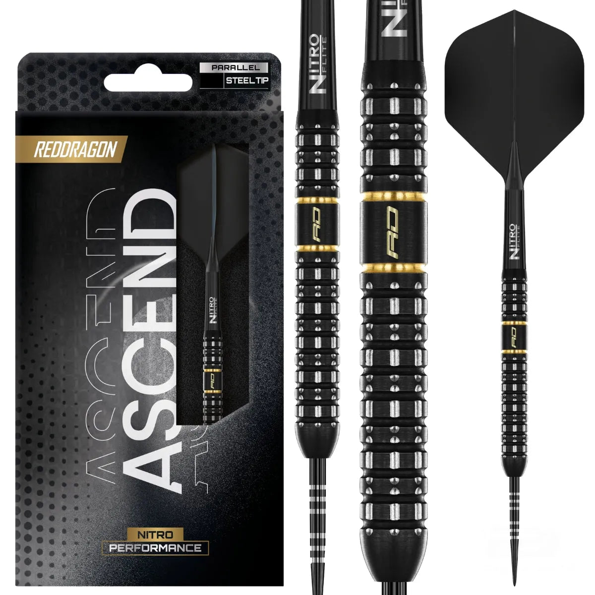 Red Dragon Ascend Parallel 90% Tungsten Steel Tip Darts