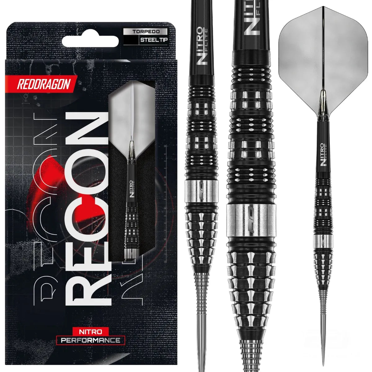 Red Dragon Recon Torpedo 90% Tungsten Steel Tip Darts
