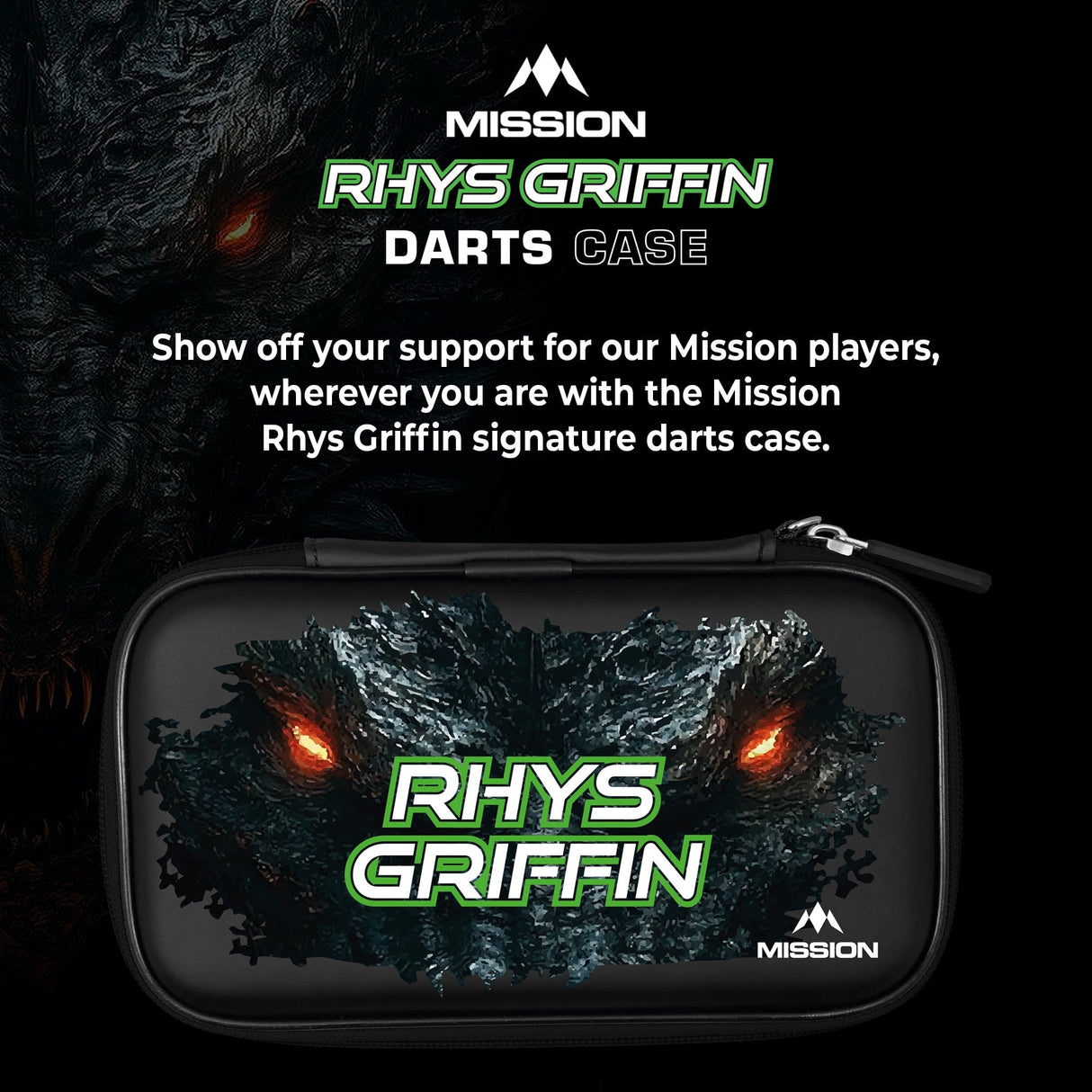 Mission Darts Players- EVA Dart Case - Rhys Griffin - view 2