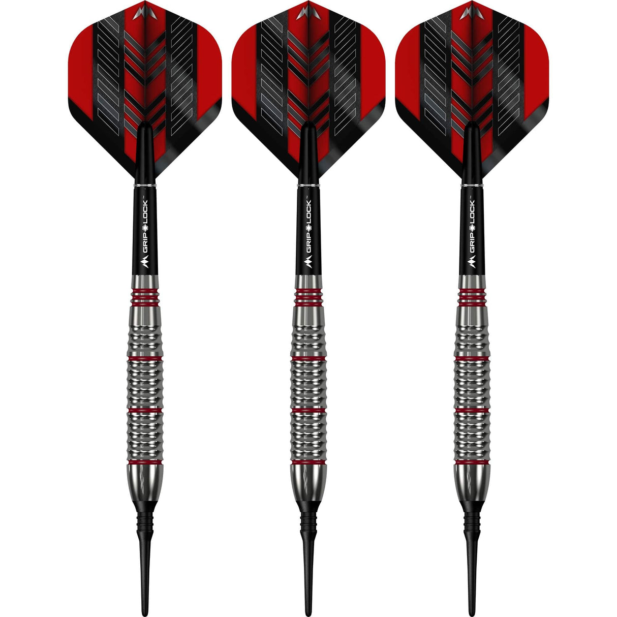 Mission Rogue Darts - Soft Tip - Brass - Silver & Red Coated - view 2