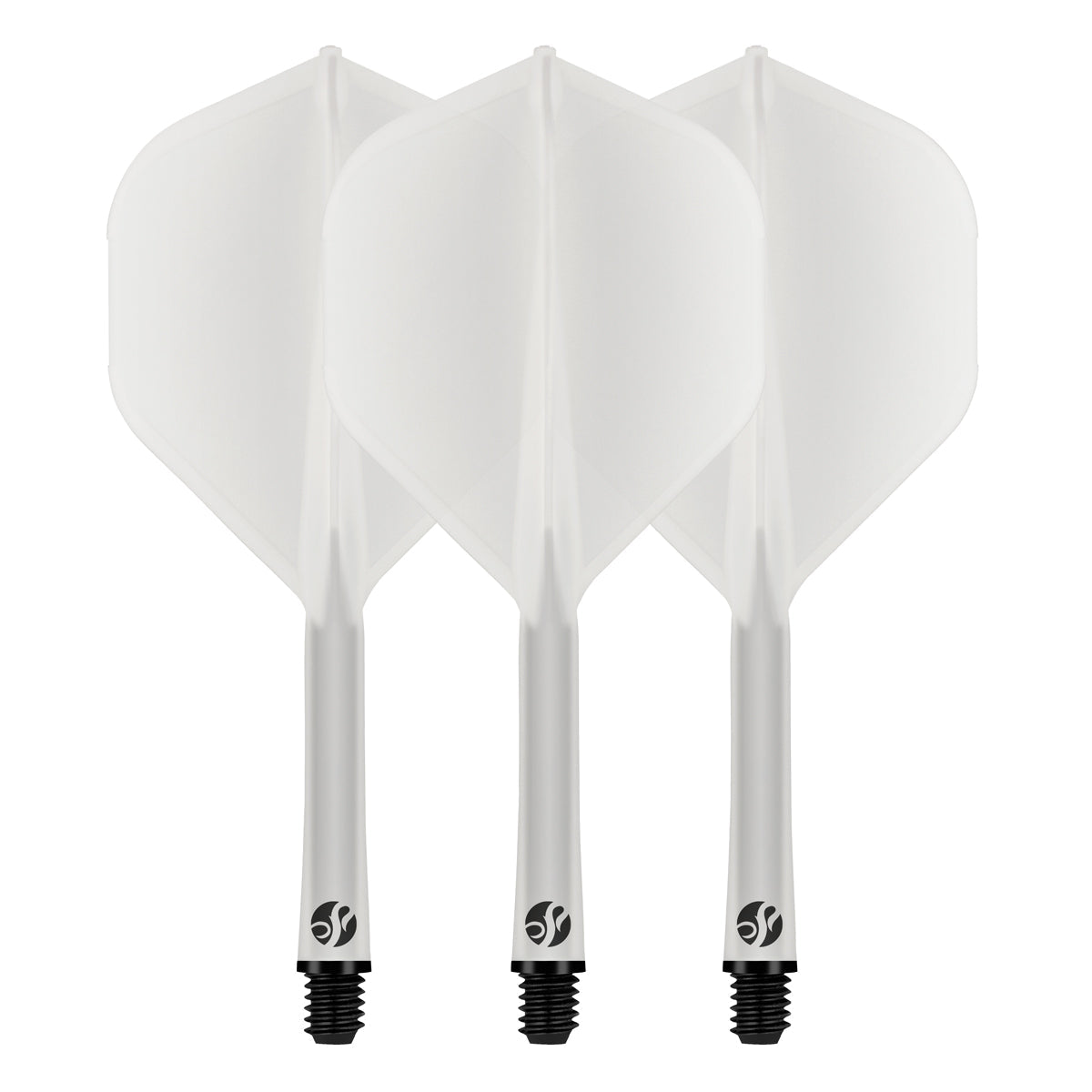 Flight Deck Clear One Piece Dart Flight and Shaft System by Shot