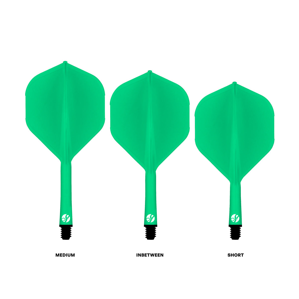 Flight Deck Green One Piece Dart Flight and Shaft System by Shot - view 3