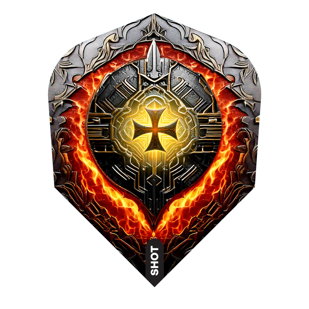 Future Knights Hachette No6 Dart Flights by Shot - The Darts Shop