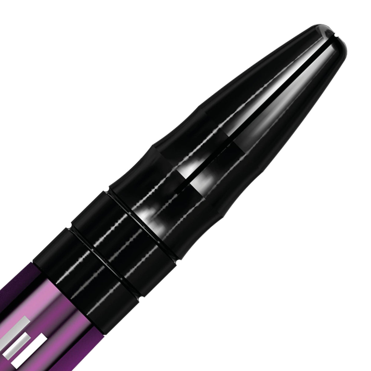 *Mission Sabre Shafts - Polycarbonate Dart Stems - Purple - Black Top - view 10