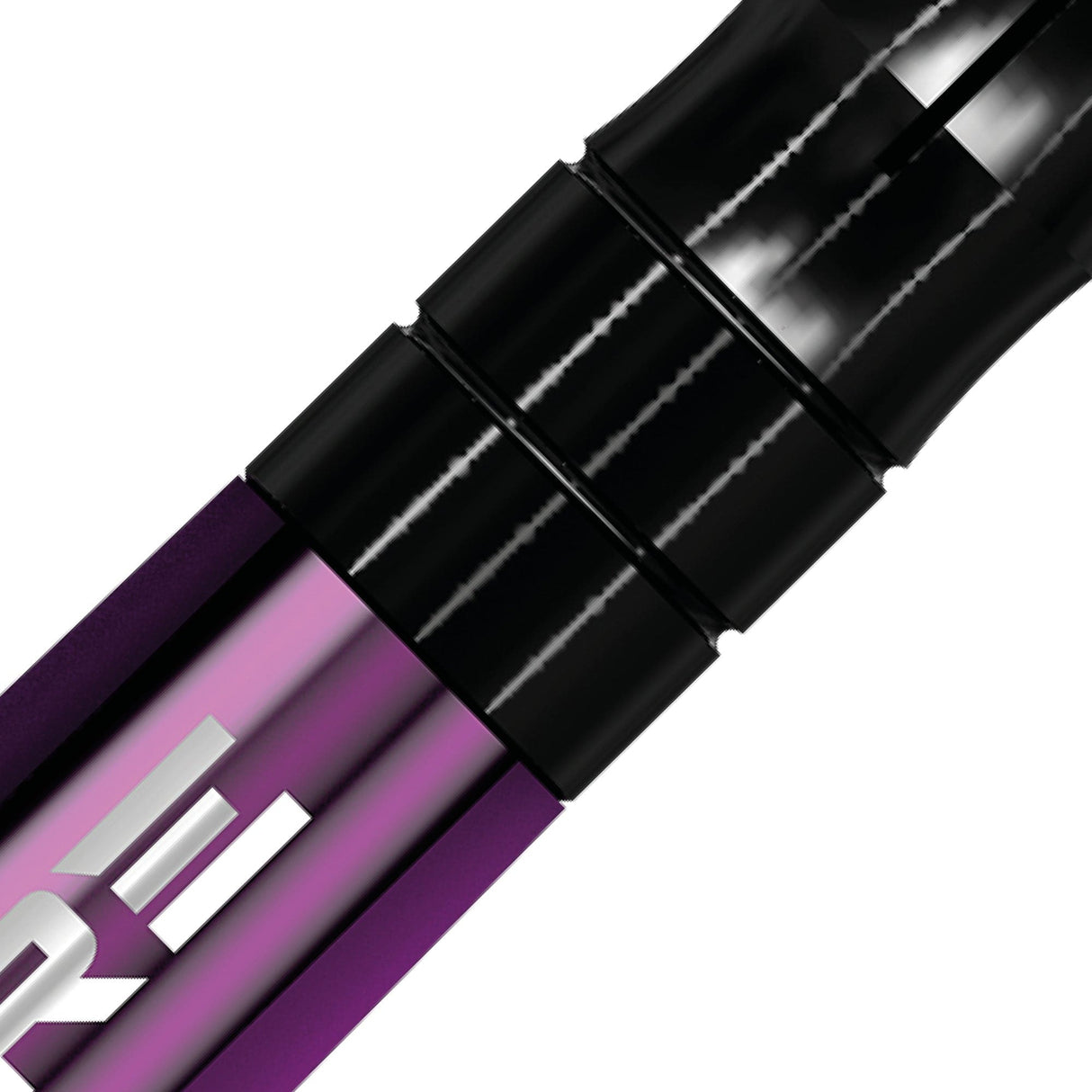 *Mission Sabre Shafts - Polycarbonate Dart Stems - Purple - Black Top - view 11